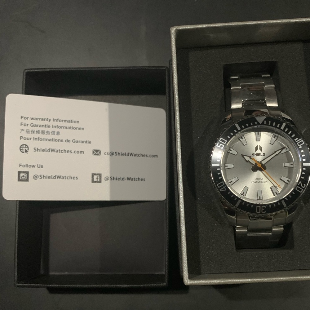 $360 Shield Abyss Men’s Divers Watch Silver/Black